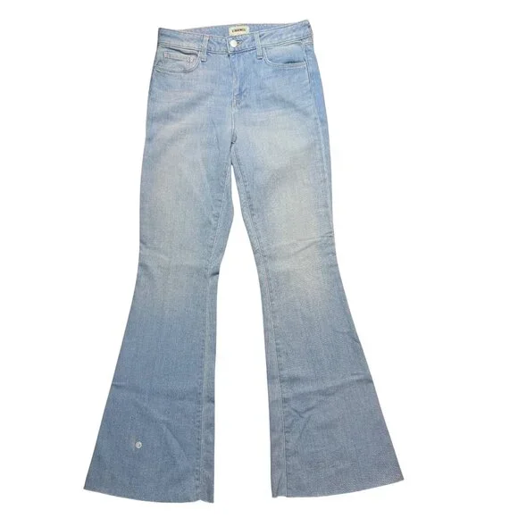 L’AGENCE High-Rise Micro Bootcut Jeans Blue Cloud Light Wash Size 26 - Picture 13 of 16